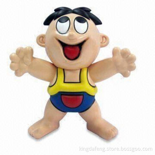 Plastic Action Figure with Fixed Hands and Legs, Any Design, Color, Logo Printing Accepted